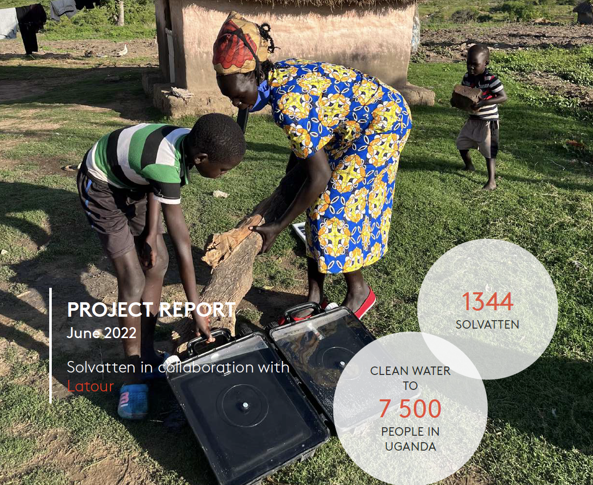 Our contribution to Solvatten continues - helping more people get clean, warm water 