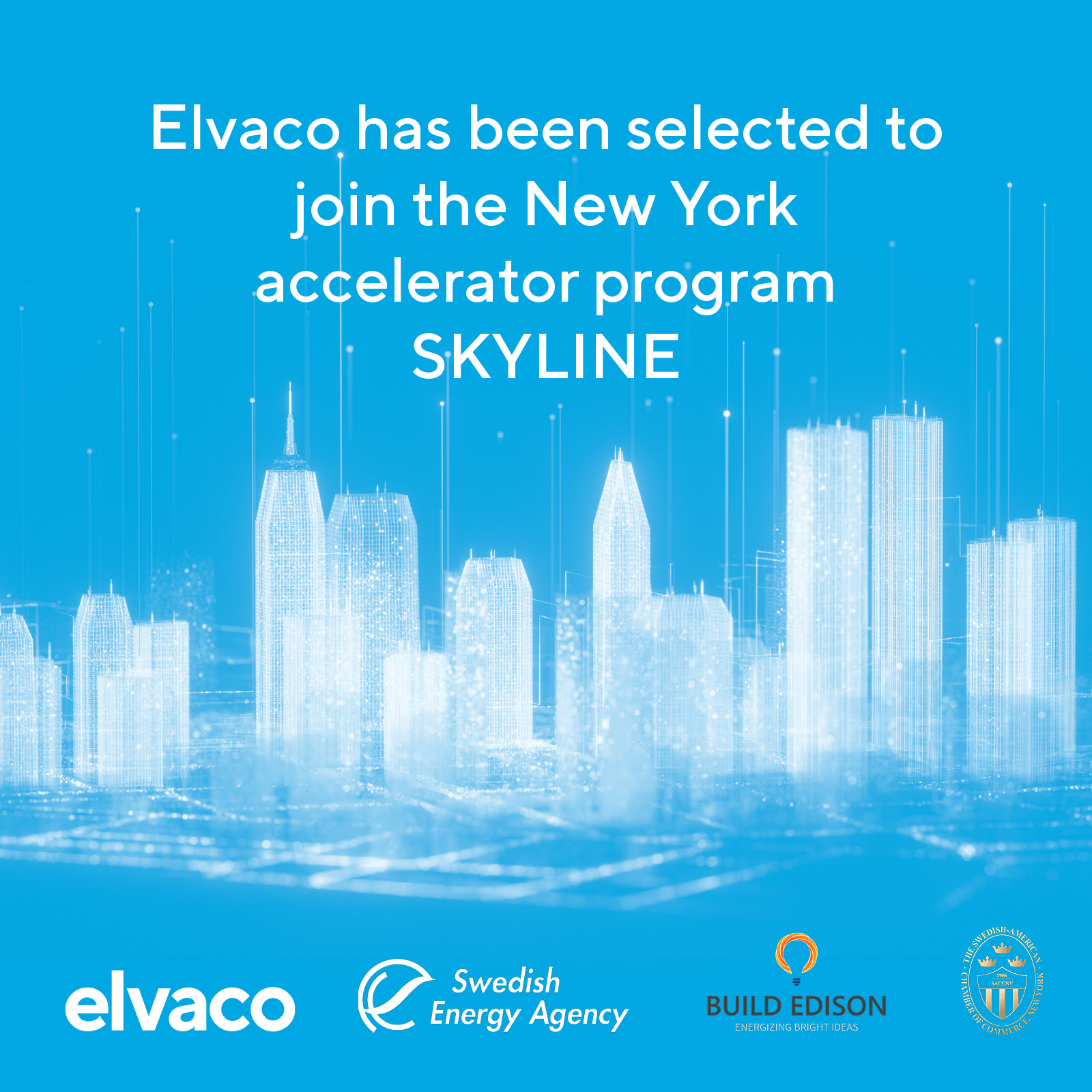 Elvaco has been selected to join SKYLINE New York accelerator program