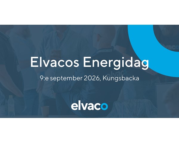 Invitation to Elvacos Energidag – September 9th