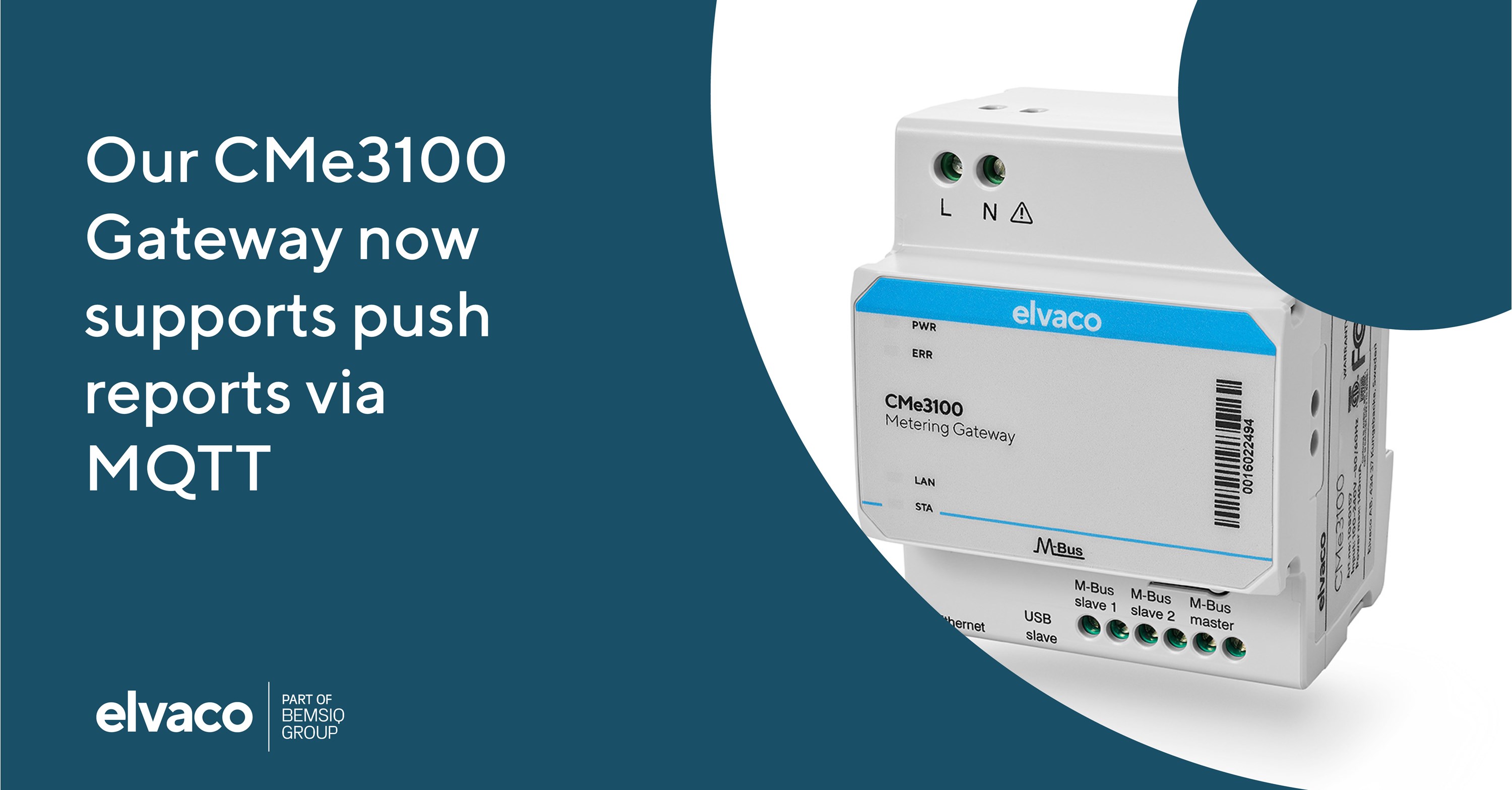 Push-rapporter via MQTT i CMe3100